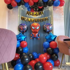 Spiderman Theme Room Birthday Decor