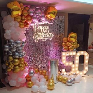 Sequin Backdrop Birthday Decor